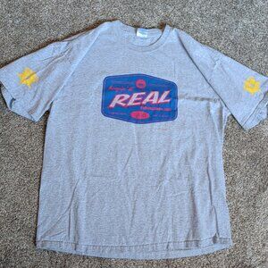D.A.R.E. Keepin' it Real Gray/Blue/Red Short Sleeve Size XL EST. 1983